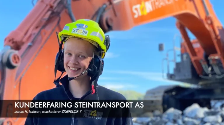 Jonas kjører Norges første Hitachi ZX690LCR-7