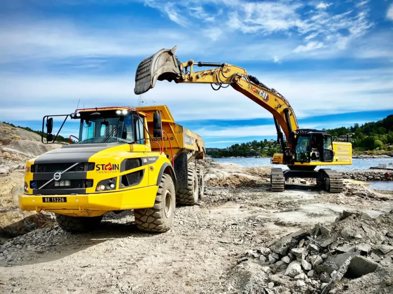 Masseforflytning i Kragerø - Steintransport