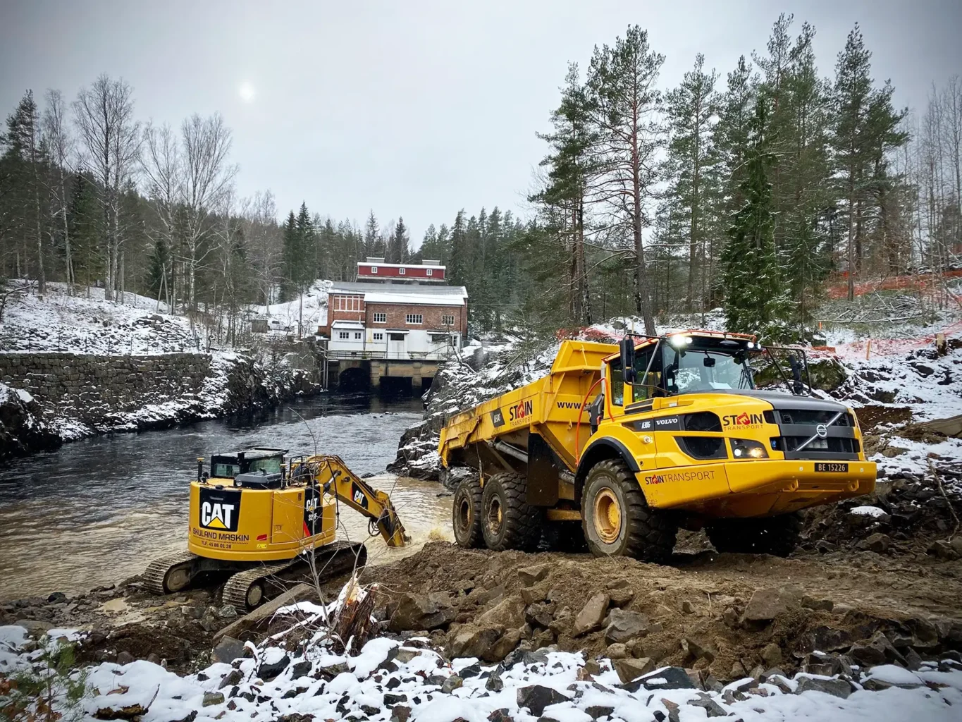Masseforflytning i Kragerø - Steintransport