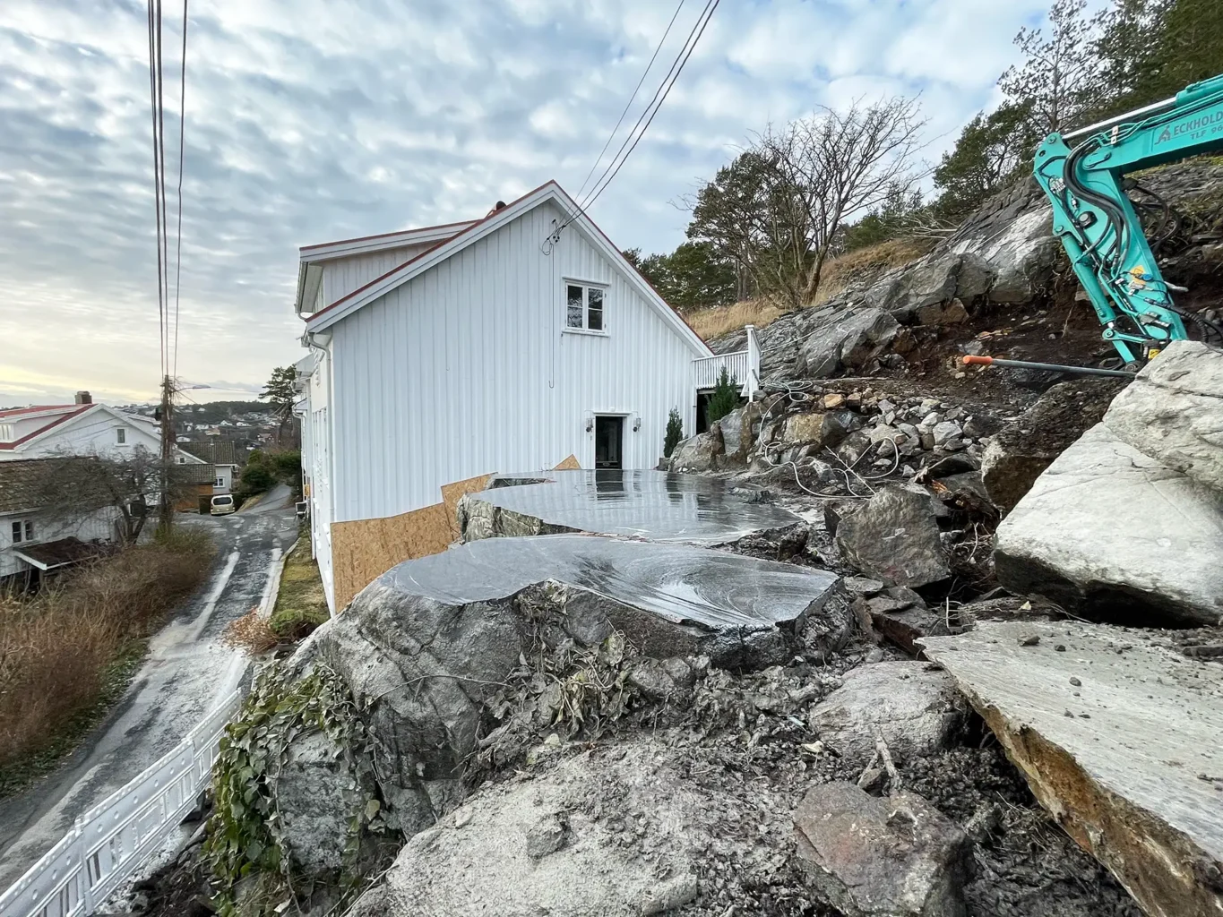 Wiresaging i Kragerø - Steintransport